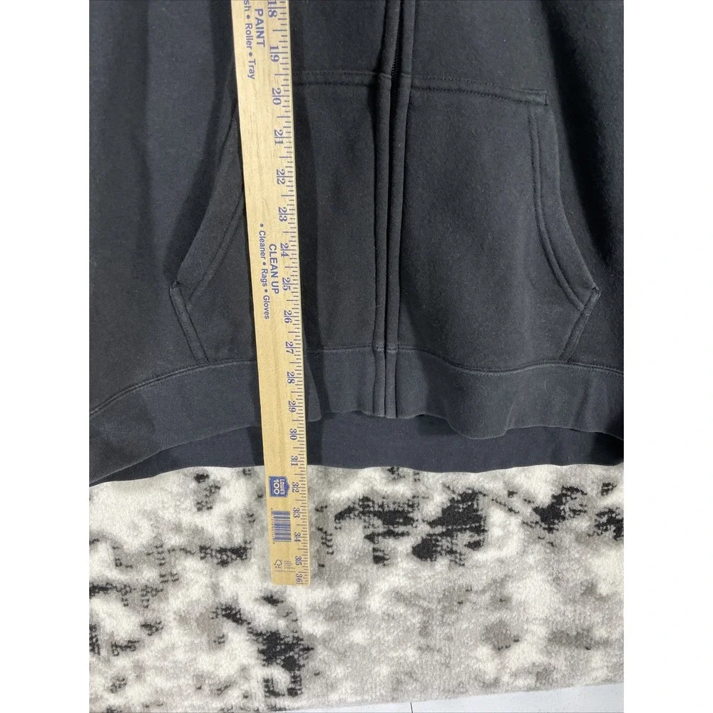 Harley Davidson Hoodie Mens‎ Size 2XL Black Full Zip Graphic Chest Print Casual